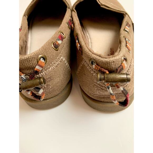 BOBS from Sketchers Brown Memory Foam 100% Leather insole Slip On Shoes Womens 6 - Picture 5 of 11